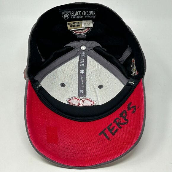 Maryland Terrapins Black Clover Hat Cap Flex Fitted XXL Beige Terps Live Lucky - Picture 4 of 12